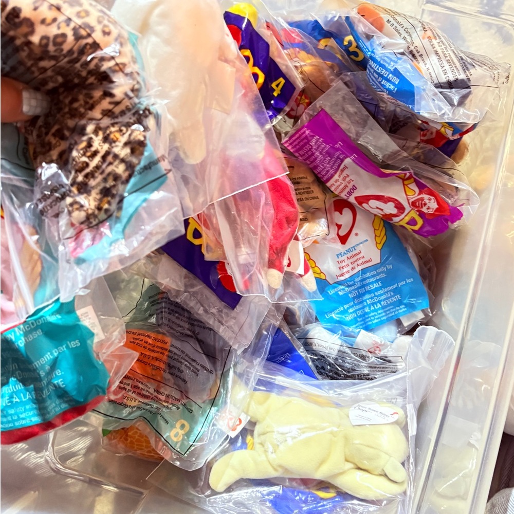 McDonald's Plush Toy Bundle beanie babies can make bag charms with these !